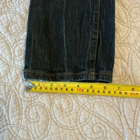Y2K Mudd Jeans Straight Leg Low Rise Dark Wash women size 9 - Picture 9 of 12